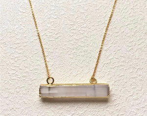 SELENITE NECKLACE