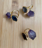 GEODE & AMETHYST RING