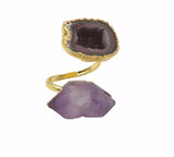 GEODE & AMETHYST RING